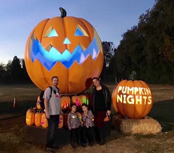 My family picture at Pumpkin Nights